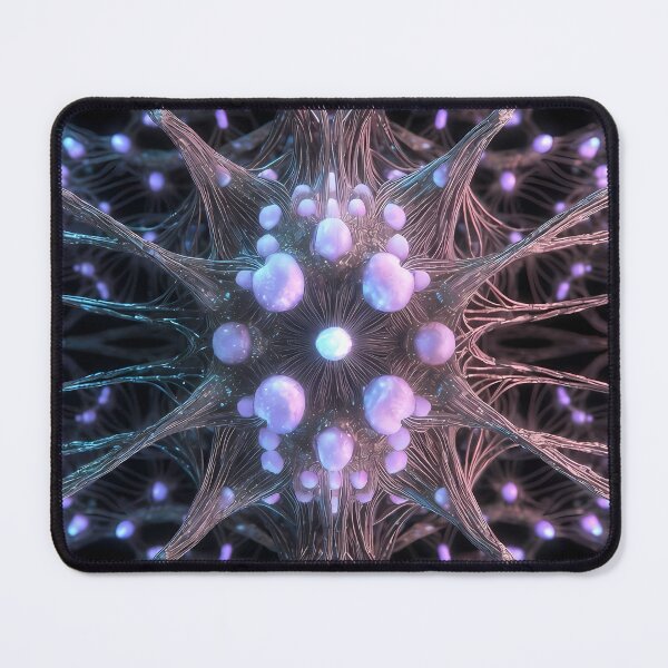 Item preview, Scifi Theme Texture of Asymmetrical Glowing Biological Neuron Synapses (image size 7840x11680) designed and sold by Digital-Davinci.