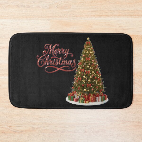 Item preview, Elegant Christmas Tree with Gifts and Merry Christmas Lettering designed and sold by DroolWorthyUS.