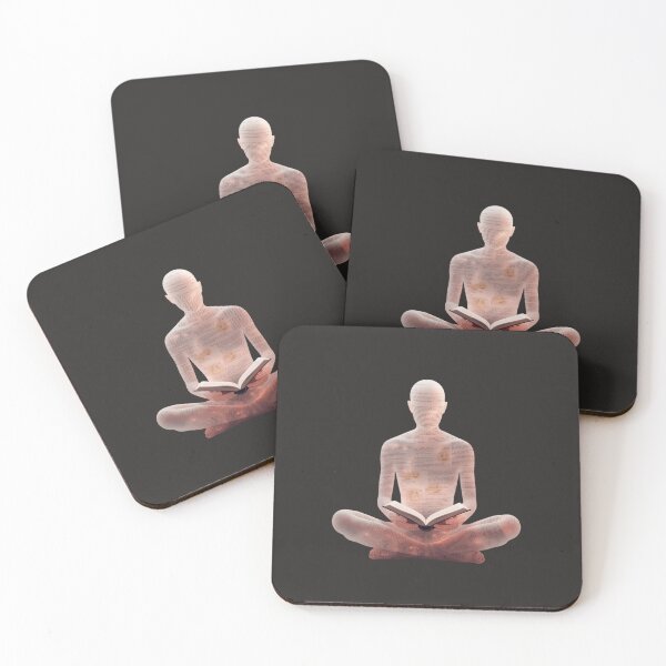 Item preview, Meditation of Knowledge | Surreal Paper Man Reading Book Art designed and sold by TitanRN.