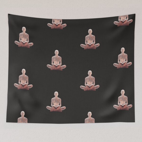Item preview, Meditation of Knowledge | Surreal Paper Man Reading Book Art designed and sold by TitanRN.