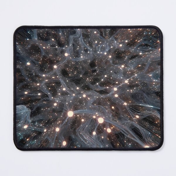 Item preview, Scifi Theme Grayish Texture of Asymmetrical Glowing Biological Neuron Synapses (image size 7840x11680) designed and sold by Digital-Davinci.