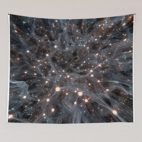 Item preview, Scifi Theme Grayish Texture of Asymmetrical Glowing Biological Neuron Synapses (image size 7840x11680) designed and sold by Digital-Davinci.