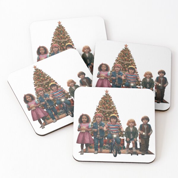 Item preview, Kids Celebrating Christmas by Decorated Tree Illustration designed and sold by DroolWorthyUS.