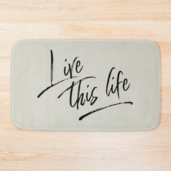 Item preview, Live This Life Handwritten Inspirational Quote designed and sold by WAMTEES.