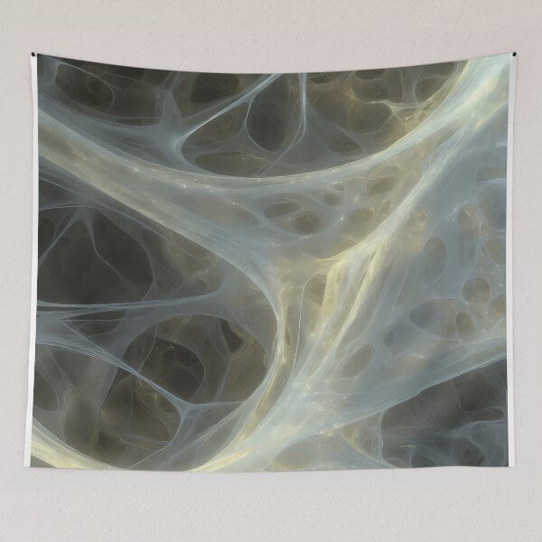 Item preview, Scifi Theme Grayish Texture of Asymmetrical Glowing Biological Neuron Synapses (image size 7840x11680) designed and sold by Digital-Davinci.