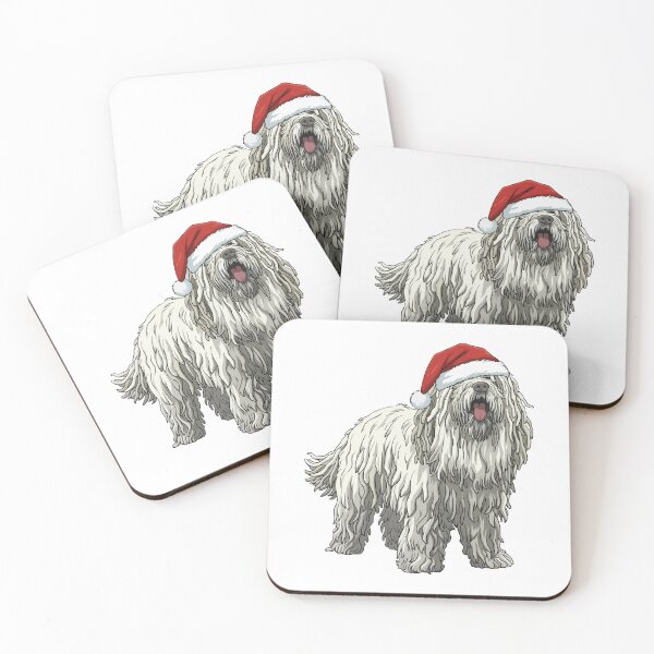 Item preview, Santa Christmas Komondor Dog designed and sold by Petzzz.