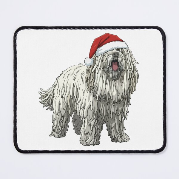 Item preview, Santa Christmas Komondor Dog designed and sold by Petzzz.