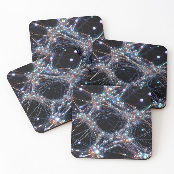 Item preview, Scifi Theme Grayish Texture of Asymmetrical Glowing Biological Neuron Synapses (image size 7840x11680) designed and sold by Digital-Davinci.
