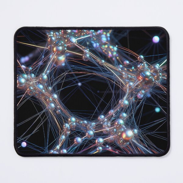Item preview, Scifi Theme Grayish Texture of Asymmetrical Glowing Biological Neuron Synapses (image size 7840x11680) designed and sold by Digital-Davinci.