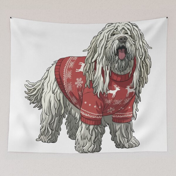 Item preview, Christmas Komondor Dog designed and sold by Petzzz.