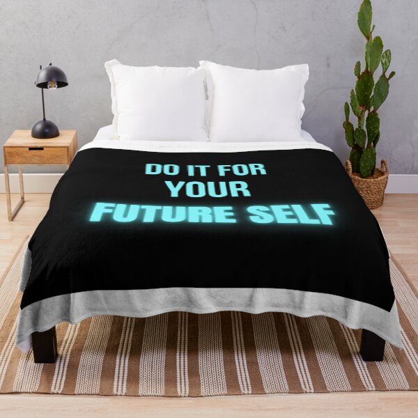 Item preview, Do It For Your Future Self – Neon Glow Motivational Quote T-Shirt designed and sold by MCV-Designs.