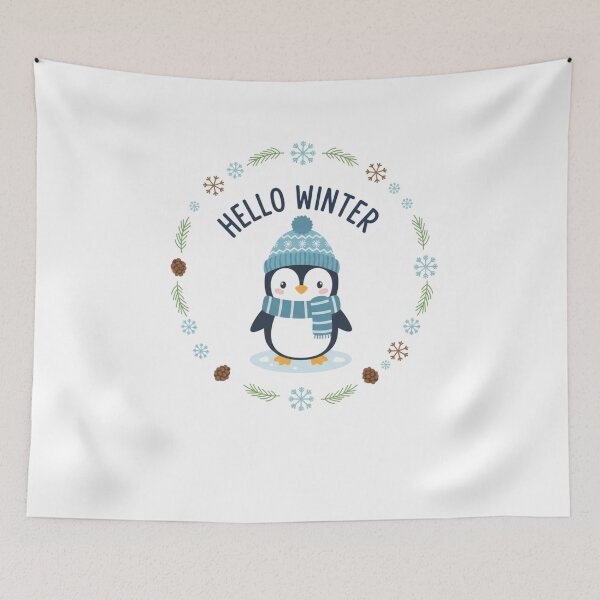 Item preview, hello winter penguin t-shirt  designed and sold by TheHappyHaul.