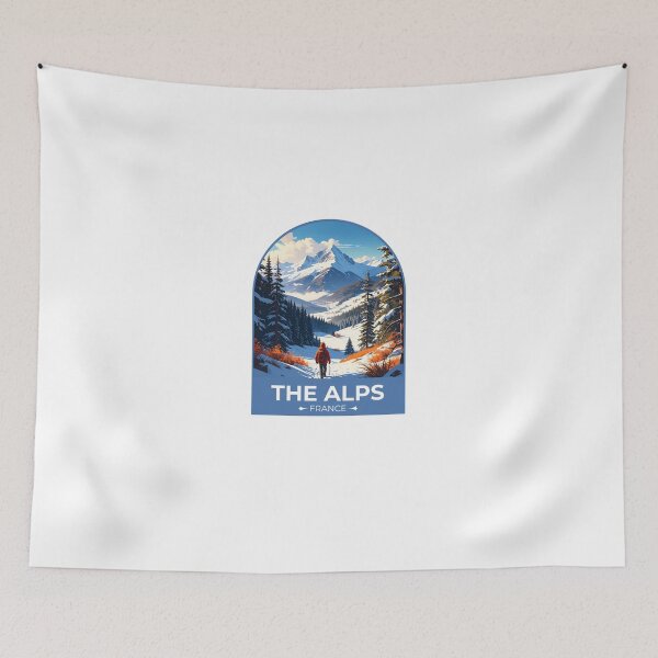 Item preview, The Alps France Travel Sticker designed and sold by TulipaGraphics.