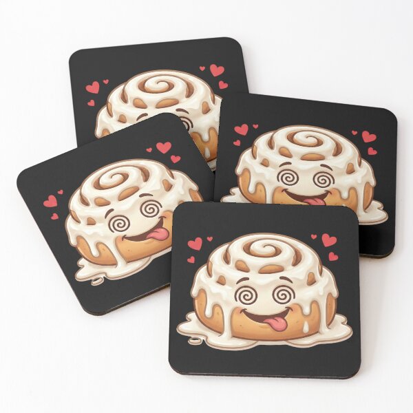 Item preview, Crazy for Cinnamon Rolls - Kawaii Pastry Love - Valentine's Day designed and sold by Muse Merch.