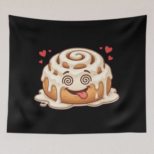 Item preview, Crazy for Cinnamon Rolls - Kawaii Pastry Love - Valentine's Day designed and sold by Muse Merch.