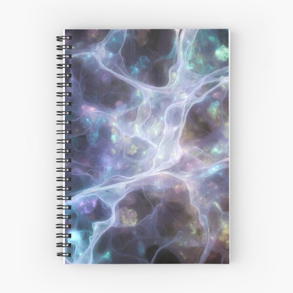 Item preview, Scifi Theme Grayish Texture of Asymmetrical Glowing Biological Neuron Synapses (image size 7840x11680) designed and sold by Digital-Davinci.