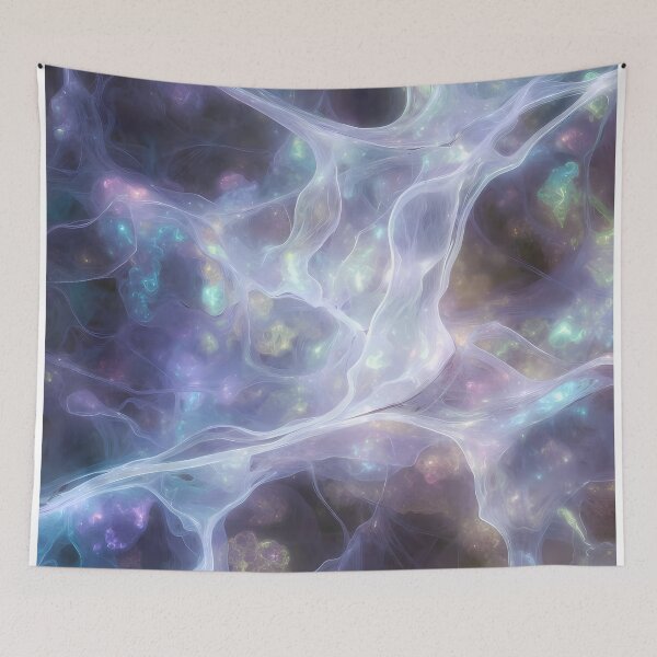 Item preview, Scifi Theme Grayish Texture of Asymmetrical Glowing Biological Neuron Synapses (image size 7840x11680) designed and sold by Digital-Davinci.