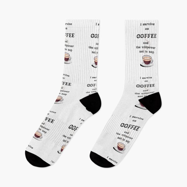 Item preview, I Survive on Coffee and the willpower not to nap – Funny Coffee Quotes for Coffee Lovers, Sarcastic Office Humor, Coffee Addict Gift designed and sold by digitalbitcraft.