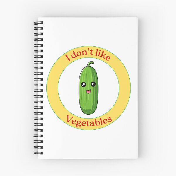 Item preview, I Don’t Like Vegetables - Cucumber - Funny Cartoon Cucumber designed and sold by Love3Happy.