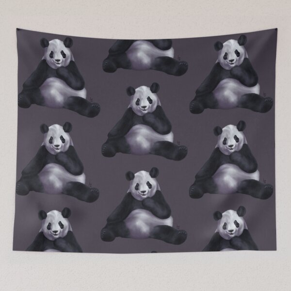 Item preview, Happy Panda Sitting Portrait designed and sold by AnneOther.