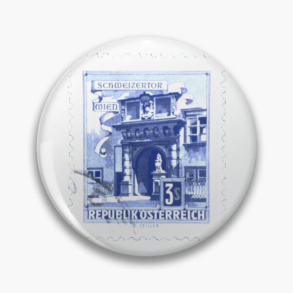 Item preview, Vintage Austria Osterreich Blue Postage Stamp designed and sold by red-amber65.