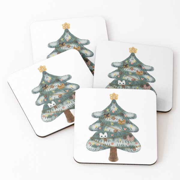 Item preview, Christmas with cats, kittens on the Christmas tree designed and sold by Dormitria.