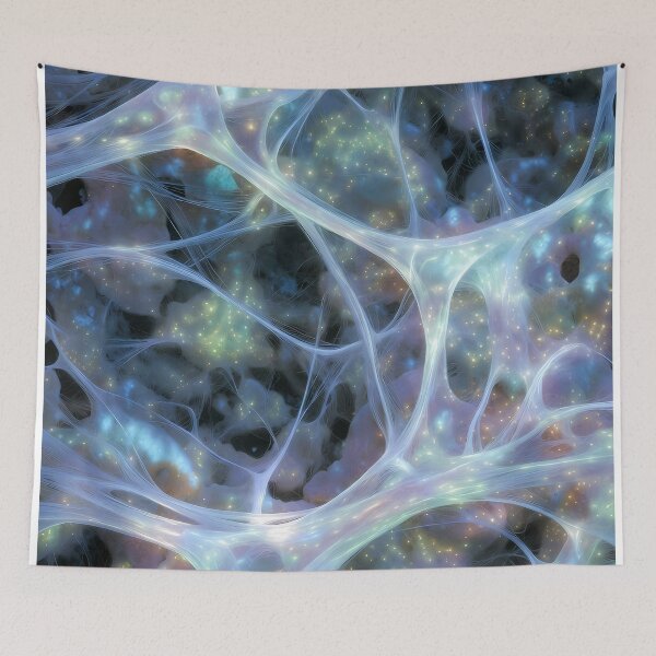 Item preview,  Scifi Theme Grayish Texture of Asymmetrical Glowing Biological Neuron Synapses (image size 7840x11680) designed and sold by Digital-Davinci.