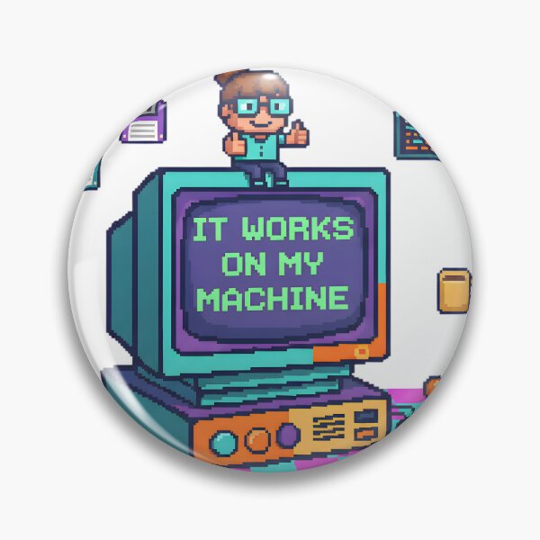 Artikelvorschau, Es funktioniert auf meinem Rechner Pixel Art Retro Computer entworfen und verkauft von SoulenCify.