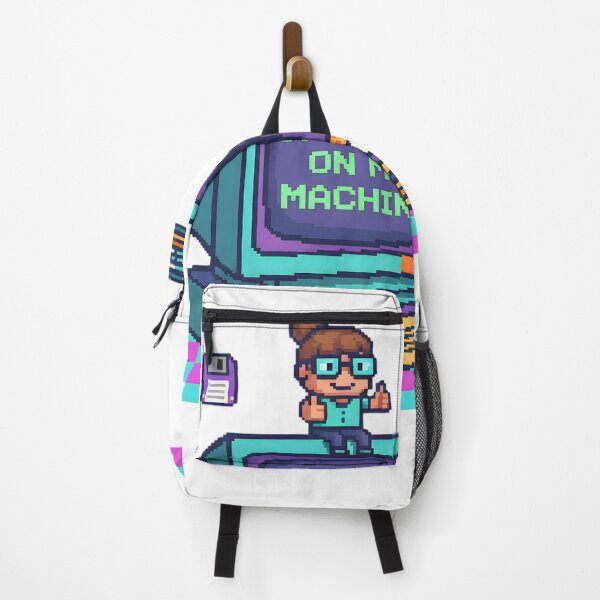 Item preview, It Works On My Machine Pixel Art Retro Computer designed and sold by SoulenCify.