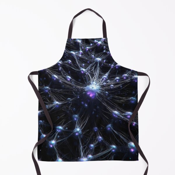 Item preview, Scifi Theme Grayish Texture of Asymmetrical Glowing Biological Neuron Synapses (image size 7840x11680) designed and sold by Digital-Davinci.
