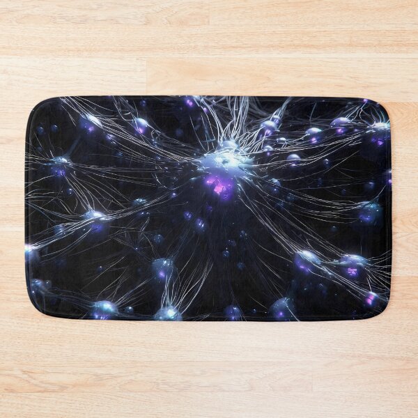 Item preview, Scifi Theme Grayish Texture of Asymmetrical Glowing Biological Neuron Synapses (image size 7840x11680) designed and sold by Digital-Davinci.
