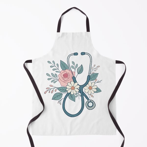 Item preview, Green stethoscope with flowers  designed and sold by mikasa.art.
