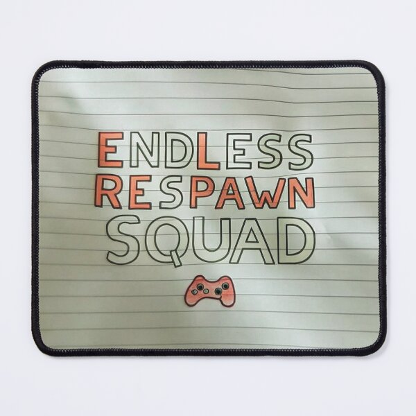 Item preview, Endless Respawn Squad – Minimal Gamer Typography Design designed and sold by dizayn-ozan.