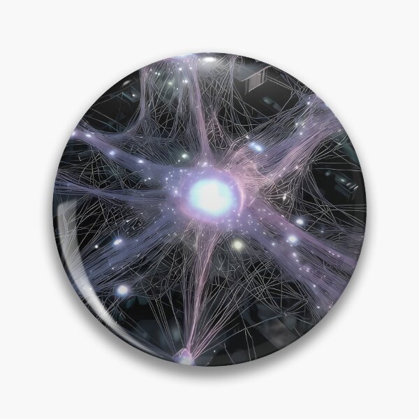 Item preview, Scifi Theme Grayish Texture of Asymmetrical Glowing Biological Neuron Synapses (image size 7840x11680) designed and sold by Digital-Davinci.