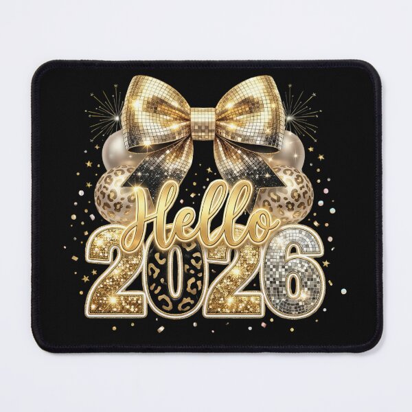 Item preview, Hello 2026 – Glam New Year Disco Ball Design designed and sold by Mjshow96.