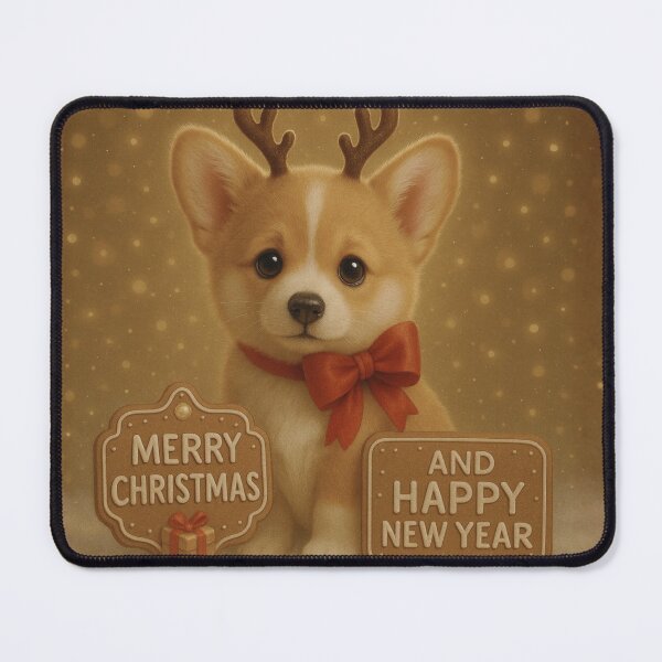 Item preview, Corgi Deluxe Christmas Happy New Year Art designed and sold by GivingJoy.