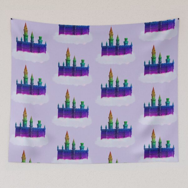 Item preview, Rainbow Fairytale Castle on Clouds designed and sold by AnneOther.