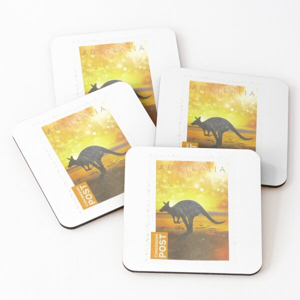Item preview, Australian Kangaroo Vintage Postage Stamp designed and sold by red-amber65.