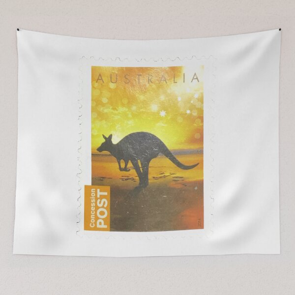 Item preview, Australian Kangaroo Vintage Postage Stamp designed and sold by red-amber65.