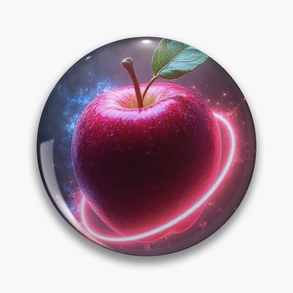 Item preview, Neon Aura Apple – Mystical Energy Fruit Art designed and sold by OhmAuraArt.