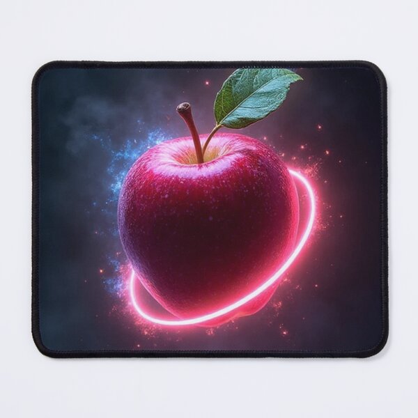 Item preview, Neon Aura Apple – Mystical Energy Fruit Art designed and sold by OhmAuraArt.