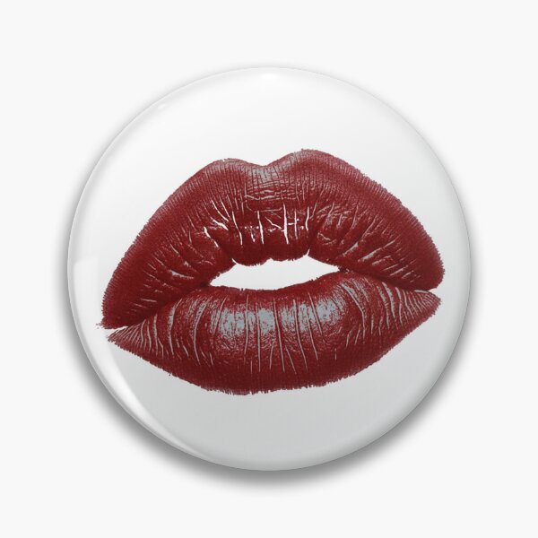 Item preview, Glossy Red Lips Kiss Mark – Aesthetic Sticker designed and sold by Urban Line.