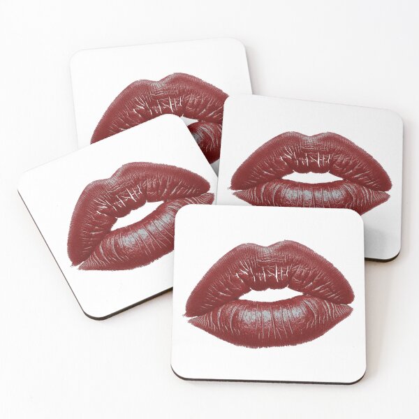 Item preview, Glossy Red Lips Kiss Mark – Aesthetic Sticker designed and sold by Urban Line.
