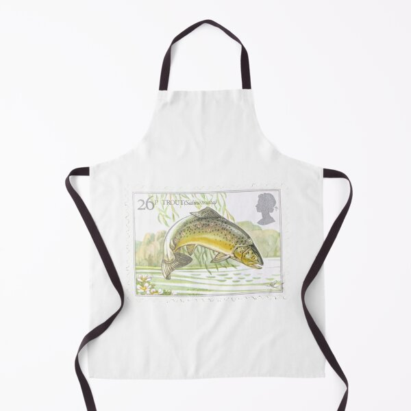 Item preview, UK Trout Fish Vintage Postage Stamp designed and sold by red-amber65.