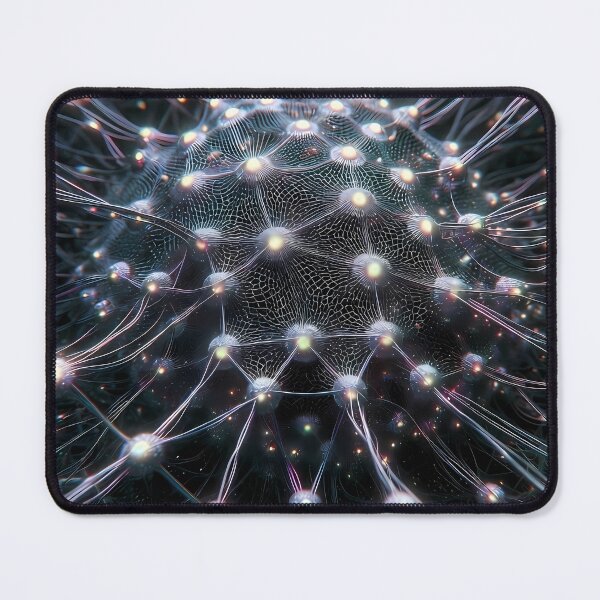 Item preview, Scifi Theme Grayish Texture of Asymmetrical Glowing Biological Neuron Synapses (image size 7840x11680) designed and sold by Digital-Davinci.