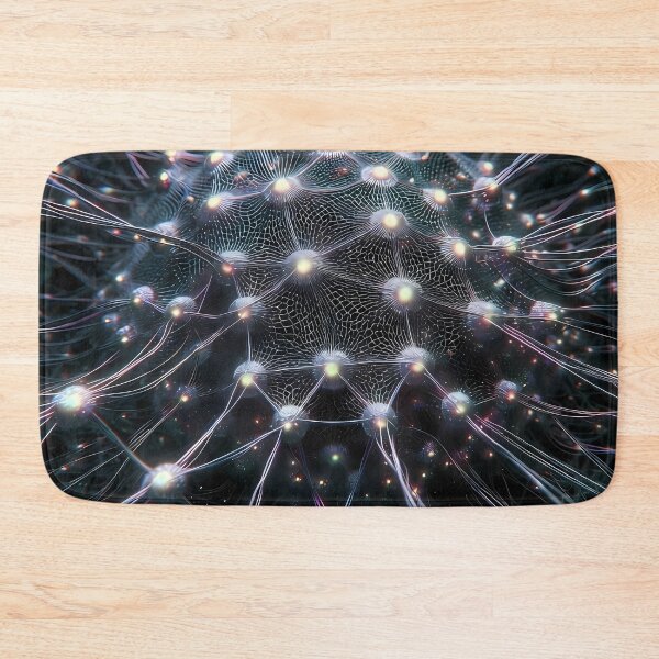 Item preview, Scifi Theme Grayish Texture of Asymmetrical Glowing Biological Neuron Synapses (image size 7840x11680) designed and sold by Digital-Davinci.