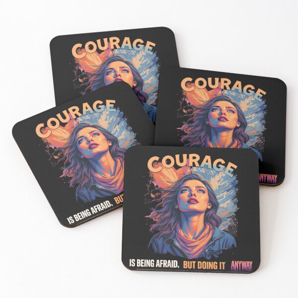 Item preview, Courage is Being Afraid Tee designed and sold by Volkicetin.