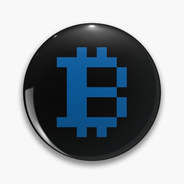 Item preview, Bitcoin Logo Retro Pixel Game - Blue designed and sold by CyberRex.