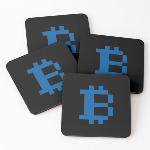Item preview, Bitcoin Logo Retro Pixel Game - Blue designed and sold by CyberRex.