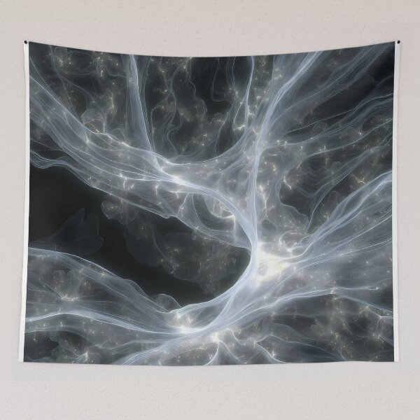 Item preview, Scifi Theme Grayish Texture of Asymmetrical Glowing Biological Neuron Synapses (image size 7840x11680) designed and sold by Digital-Davinci.